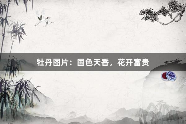 牡丹图片：国色天香，花开富贵